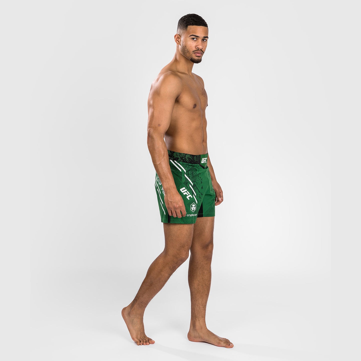 Noche UFC by Venum  Authentic Fight Night Herren Kampfhose - Kurze Passform - Grün