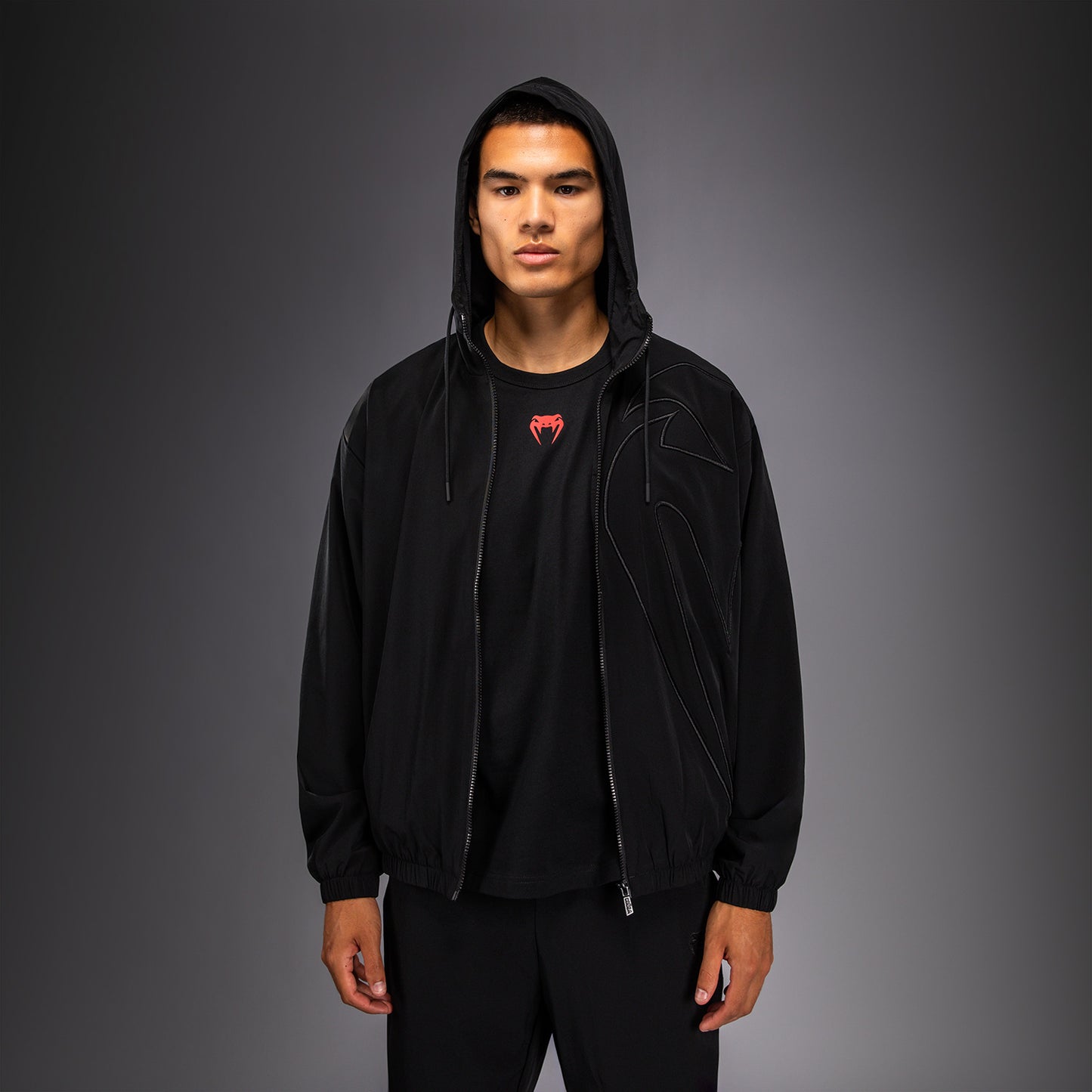 Venum Giant 3D Kapuzenpullover mit Reißverschluss - Schwarz