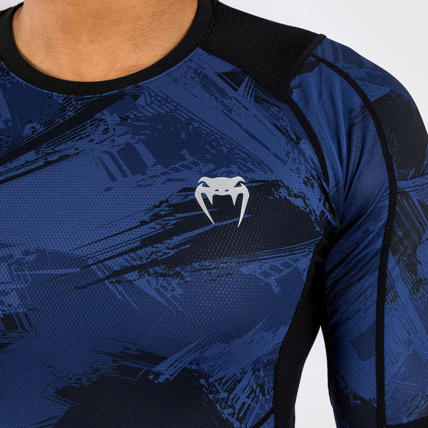 Venum Electron 3.0 Langärmeliger Rashguard - Marineblau