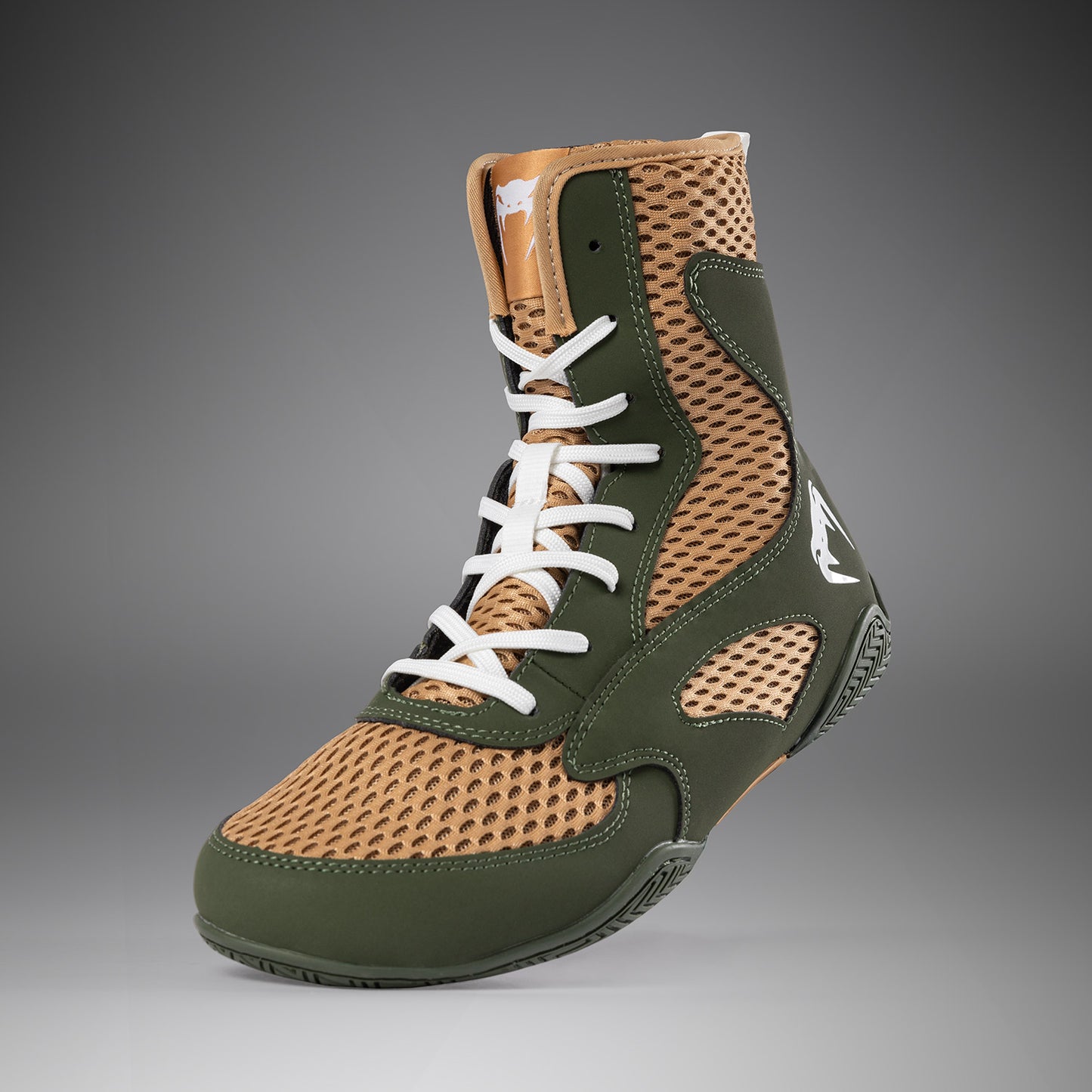 Venum Contender Boxschuhe - Militärgrün/Sand