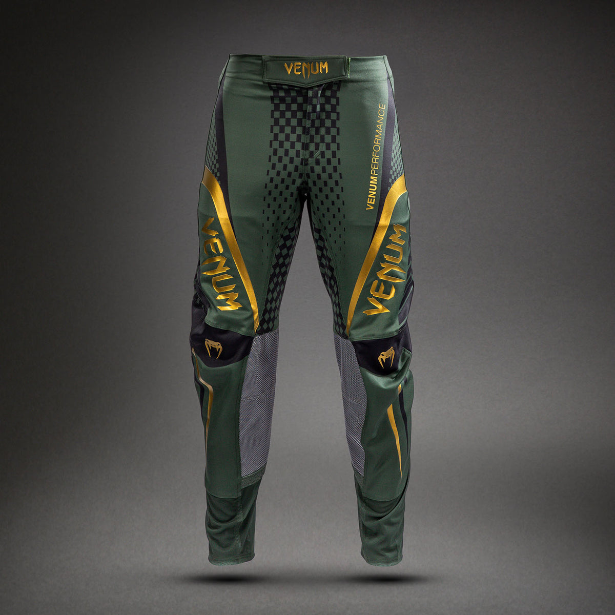 Venum MX Challenger Motorsports-Hose - Schwarz/Grün/Gold