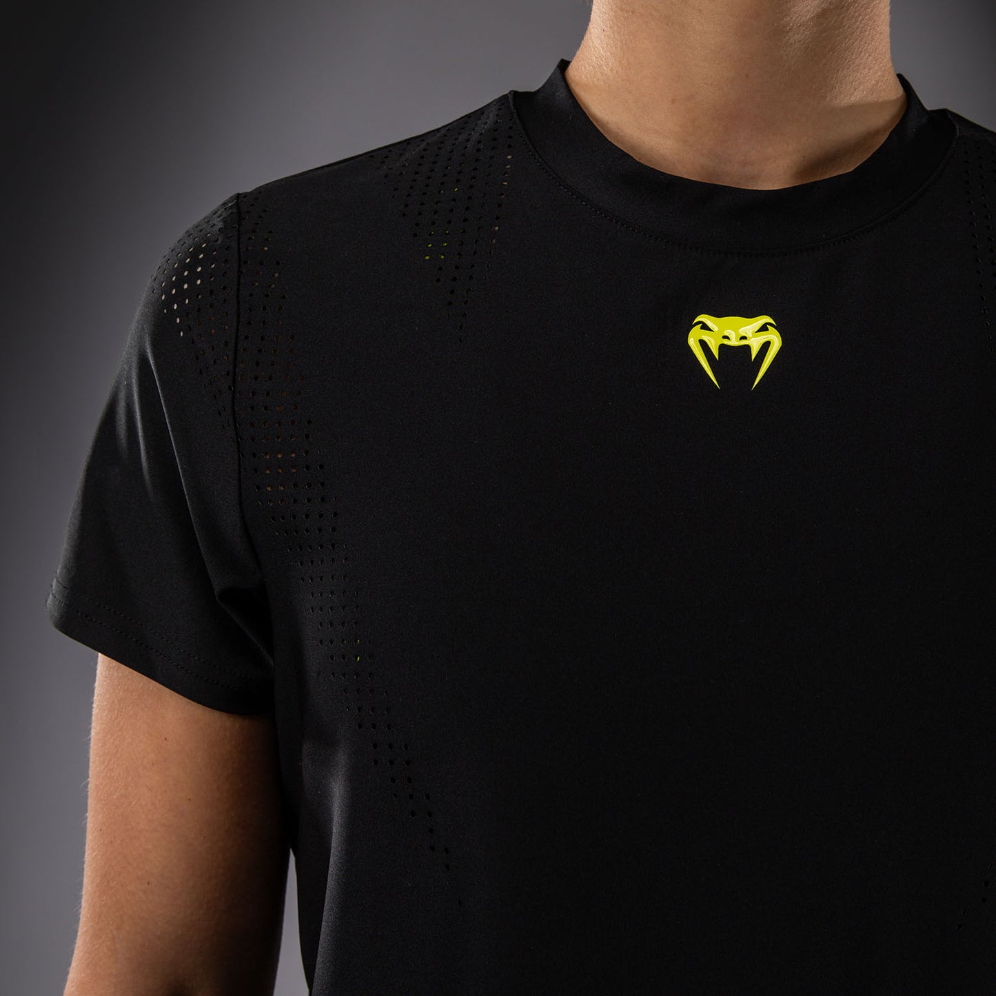 Venum Lazer Dry-Tech-T-Shirt Für Damen - Schwarz/Gelb