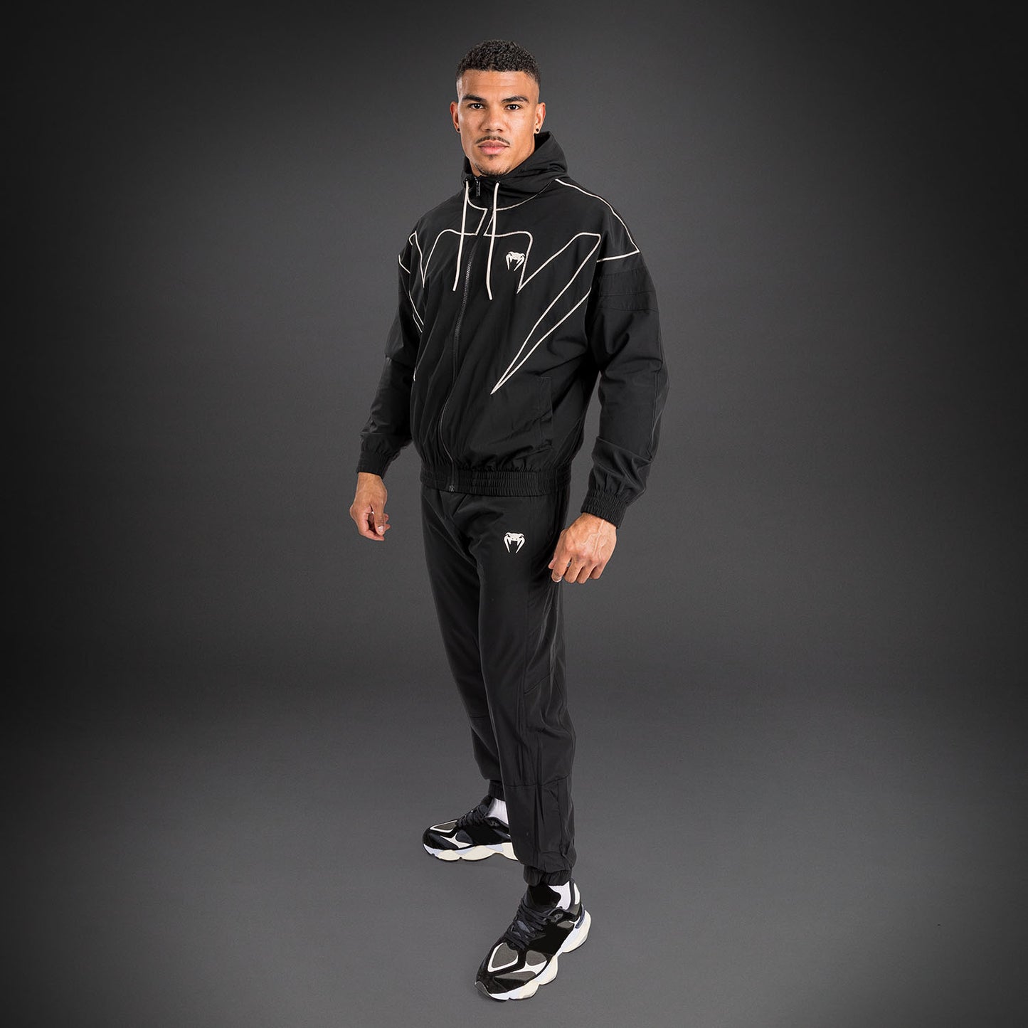 Venum Attack 90 Trainingsanzug Jacke - Schwarz/Weiß