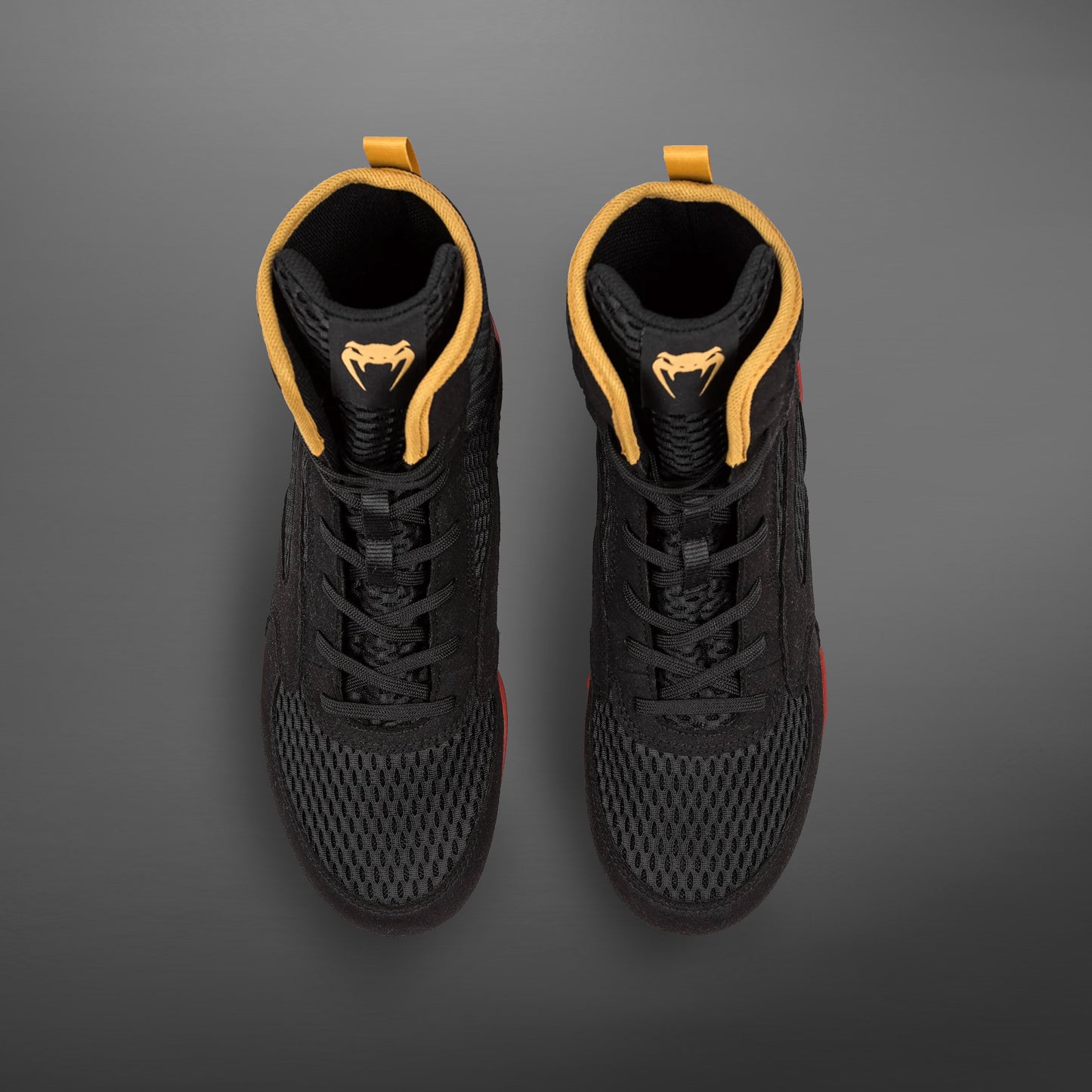 Venum Contender Boxing Schuhe - Schwarz/Gold/Rot