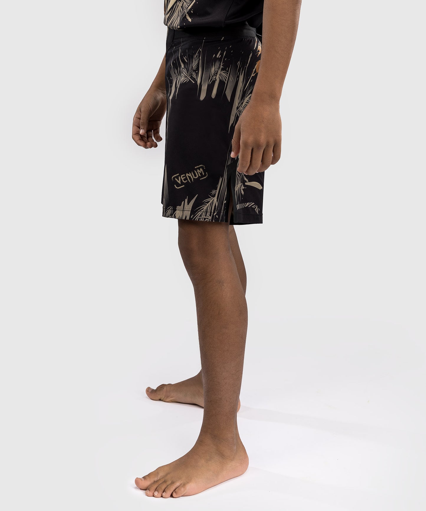 Venum Tiger Kinder Kampfshorts - Schwarz/Neonorange