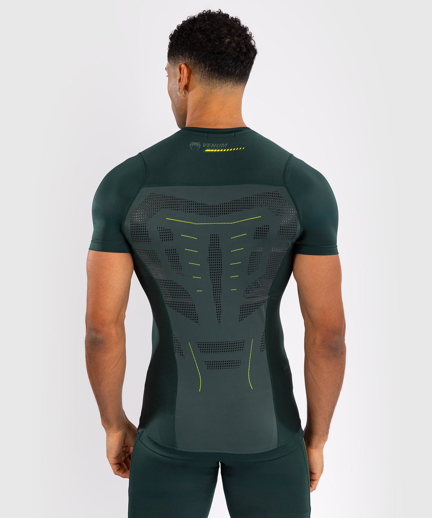 Venum Technical 3.0 Kurzarm Rashguard - Waldgrün