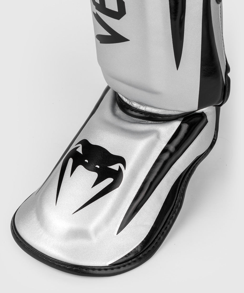 Venum Elite Standup Schienbeinschoner - Silber/Schwarz