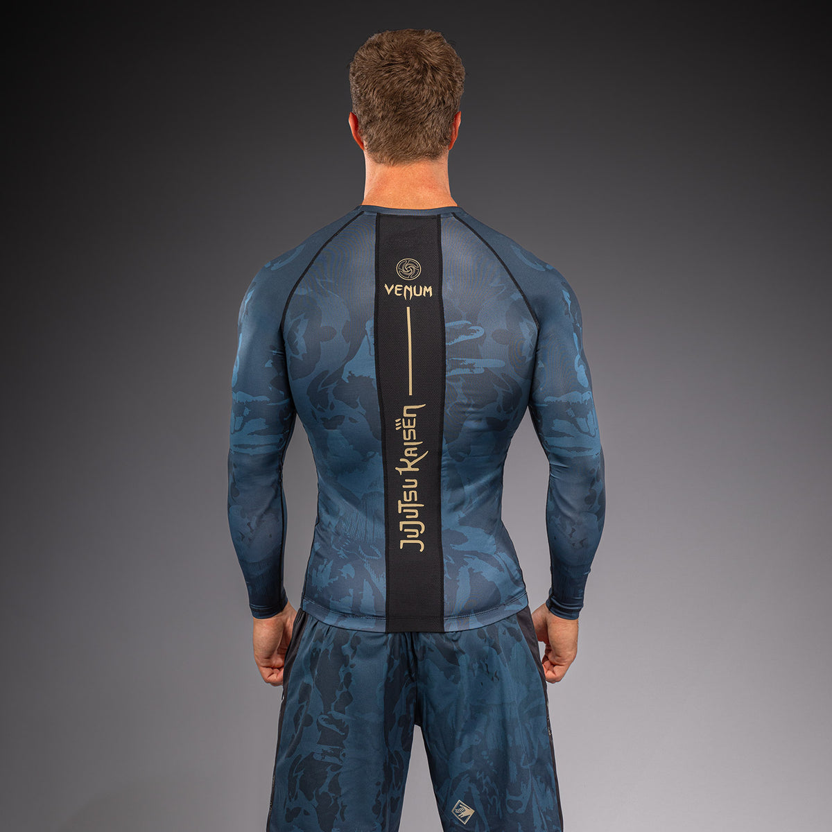 Jujutsu Kaisen x Venum Fushiguro Langarm Rashguard – Ozeanblau