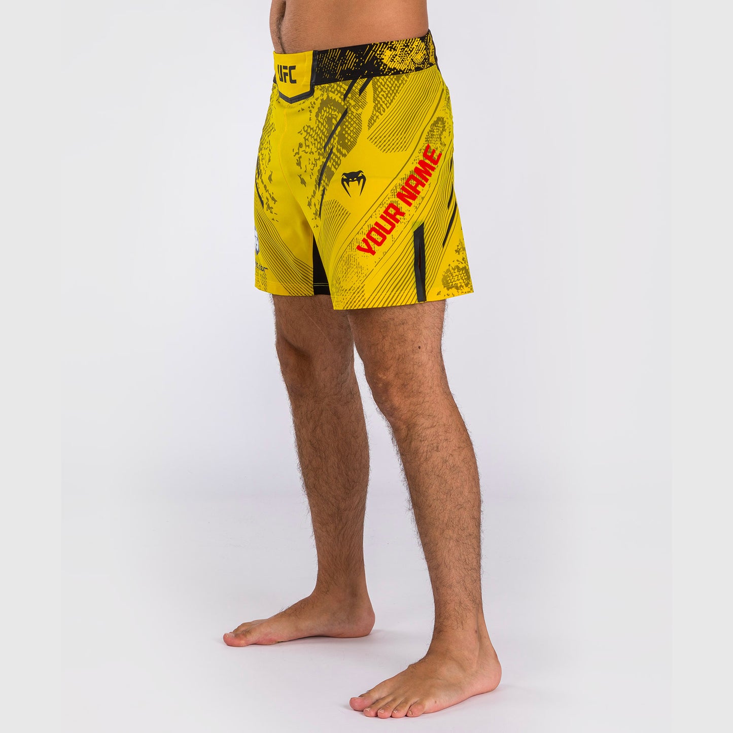 UFC Adrenaline by Venum Personalisierte Authentic Fight Night Herren-Kampfshort - Kurze Passform - Gelb