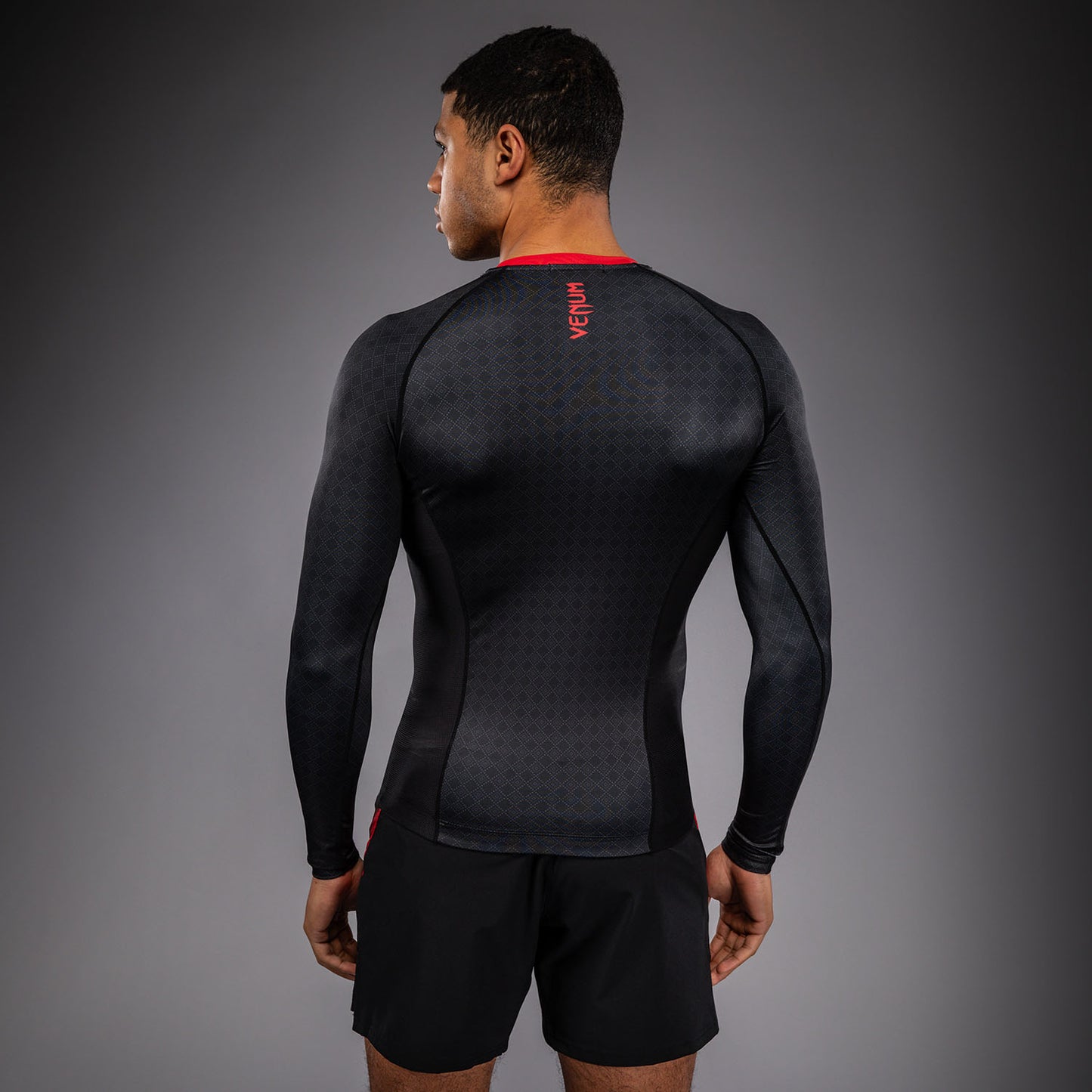 Venum x Roger Gracie Signature Langarm Rashguard - Schwarz/Rot