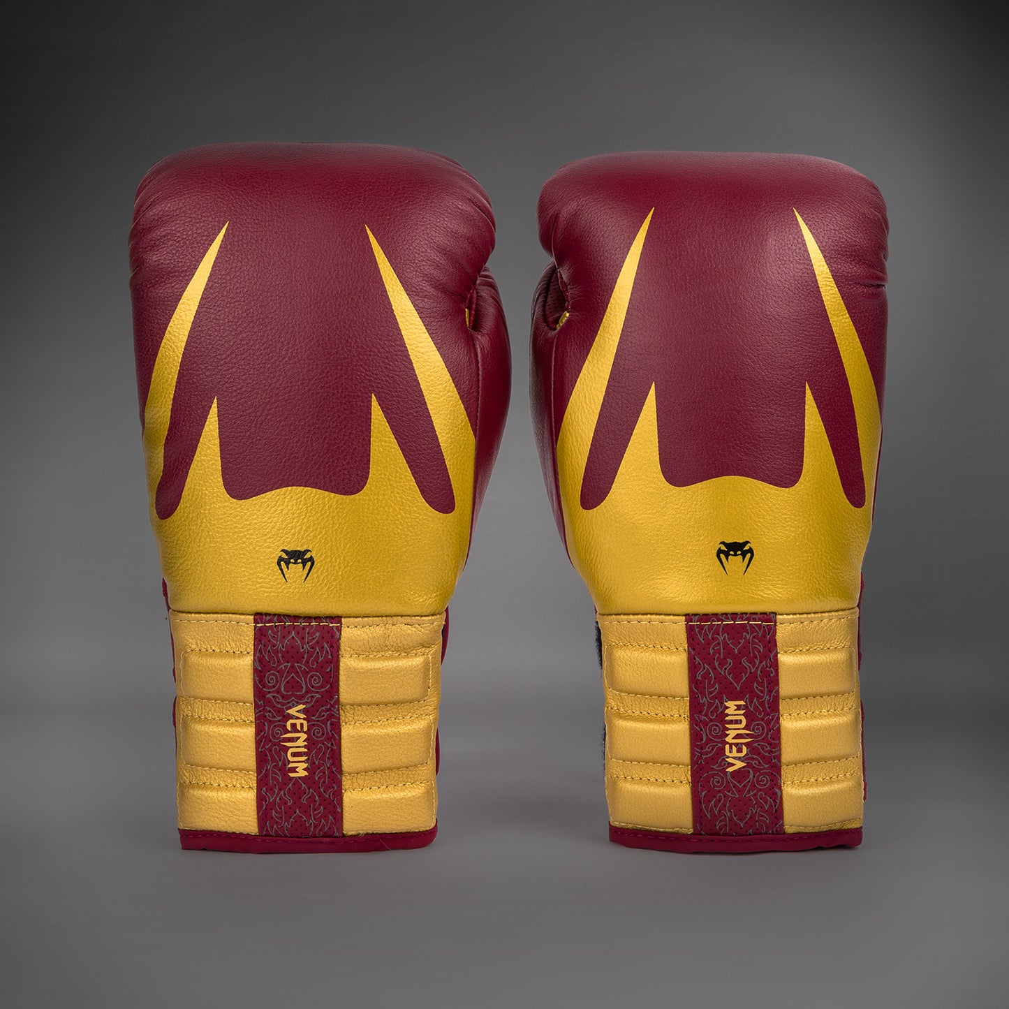Venum Reverso Boxhandschuhe - Kirschrot/Gold