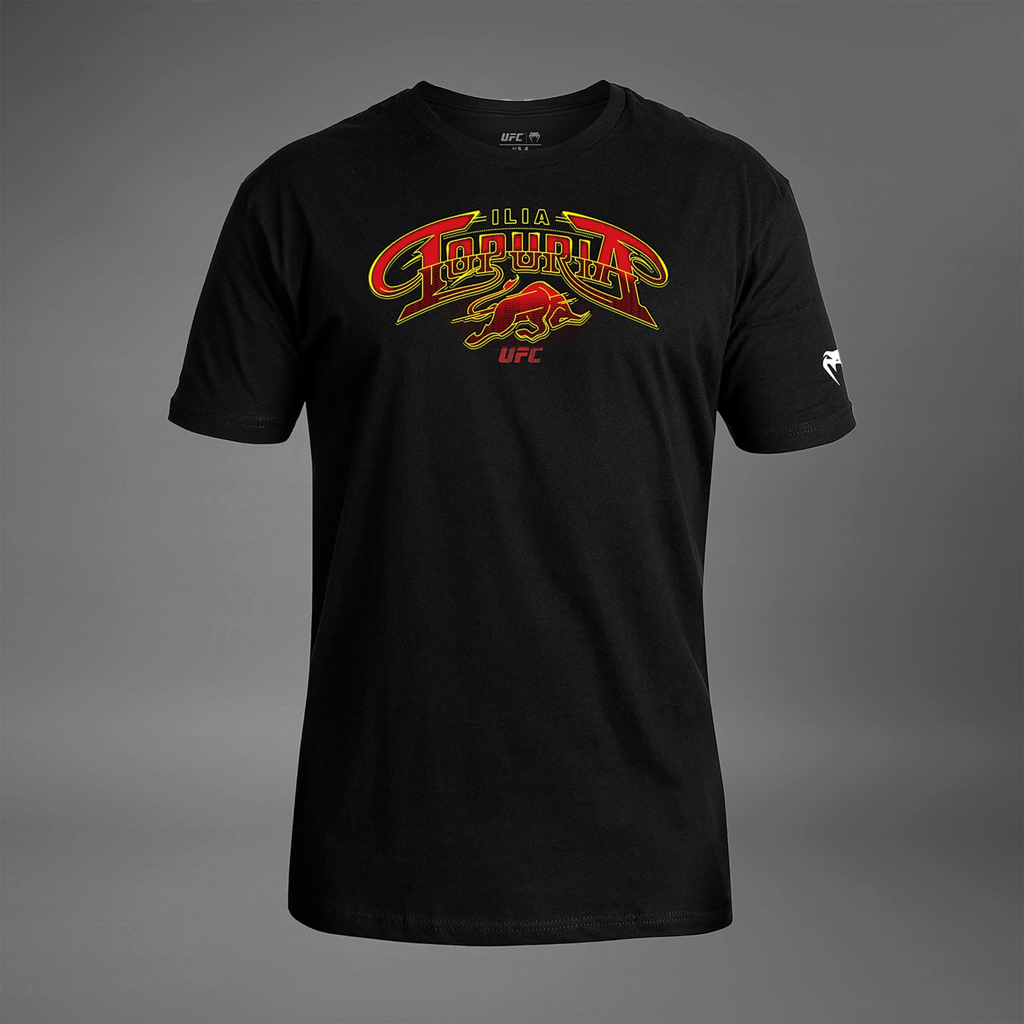 UFC Unrivaled by Venum Ilia Topuria Herren T-Shirt - Schwarz
