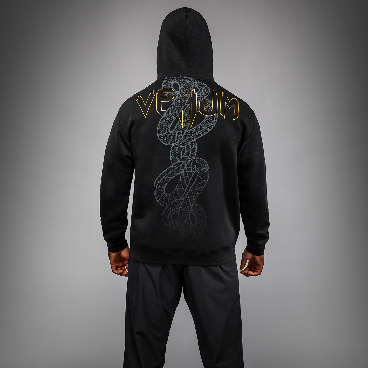 Venum Serpenti Hoodie – Schwarz/Silber/Gold