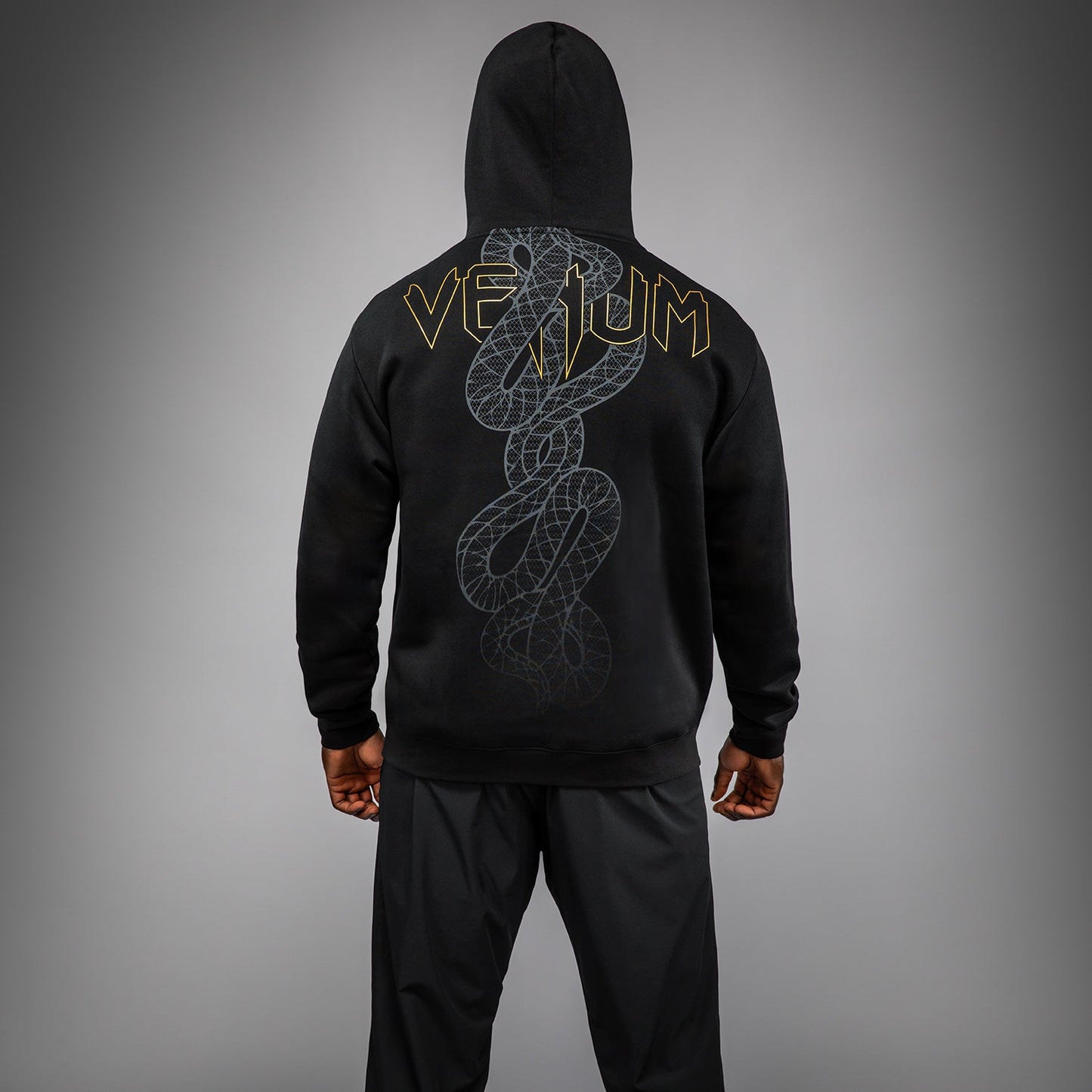 Venum Serpenti Hoodie – Schwarz/Silber/Gold