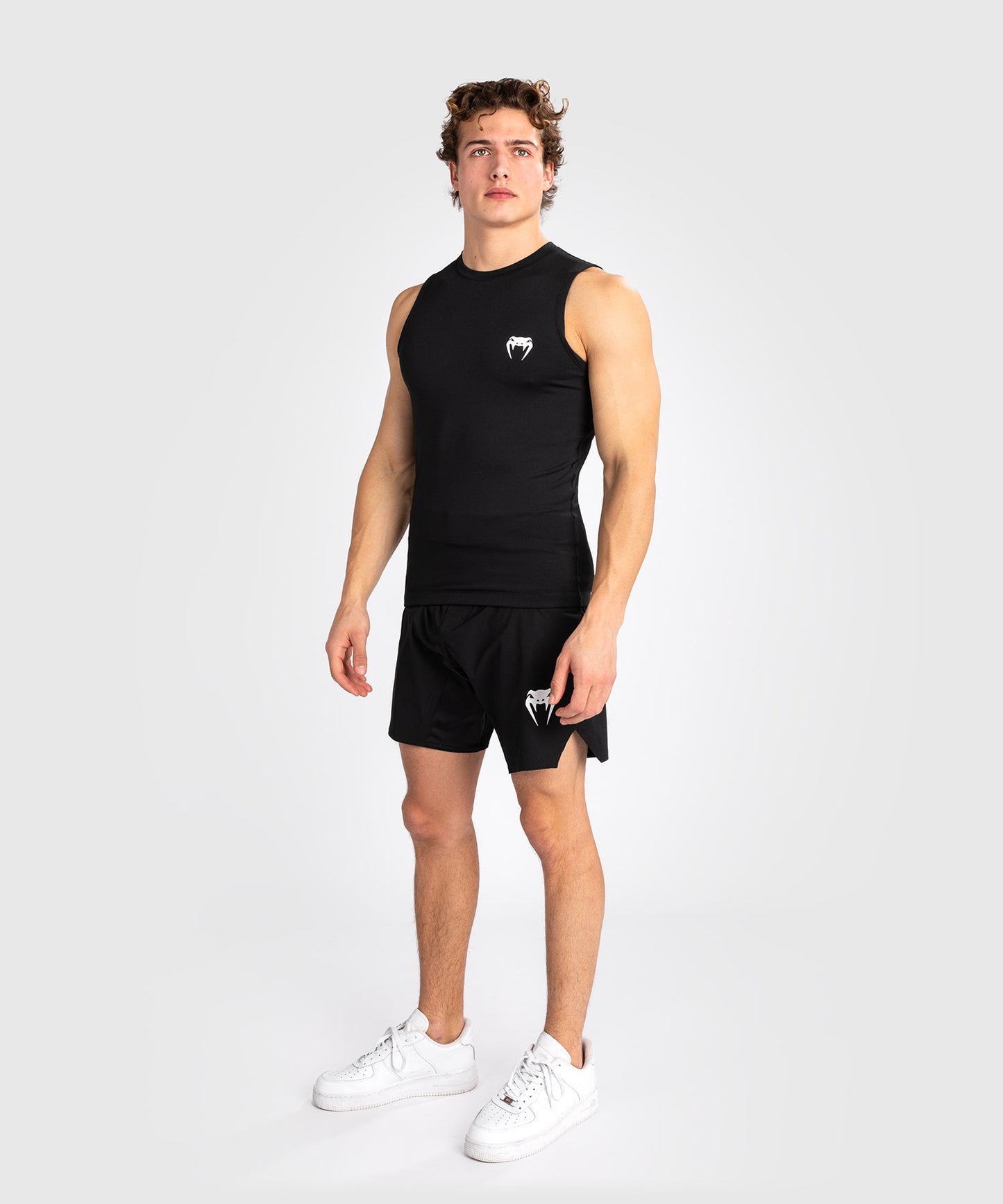 Venum Contender Herren Ärmelloser Rashguard - Schwarz/Weiß