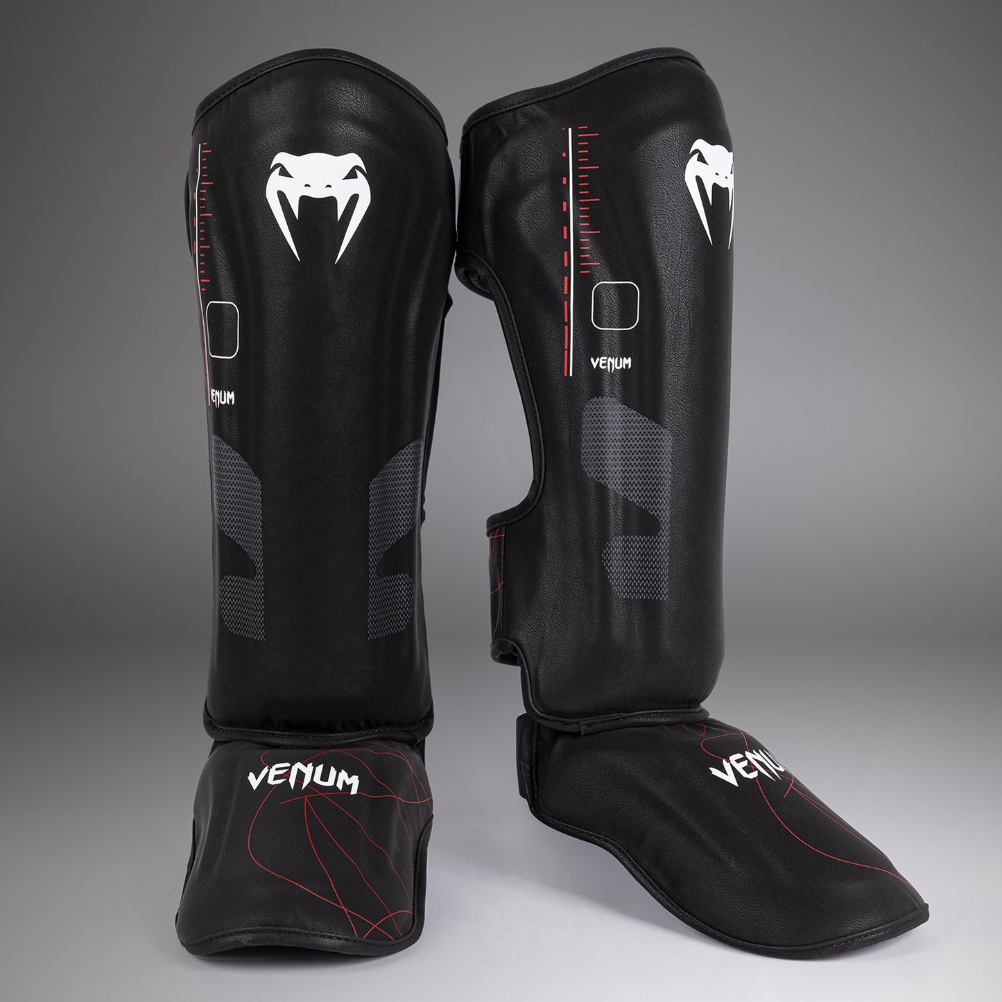Venum Tactical XT Schienbeinschoner - Schwarz/Feuerrot