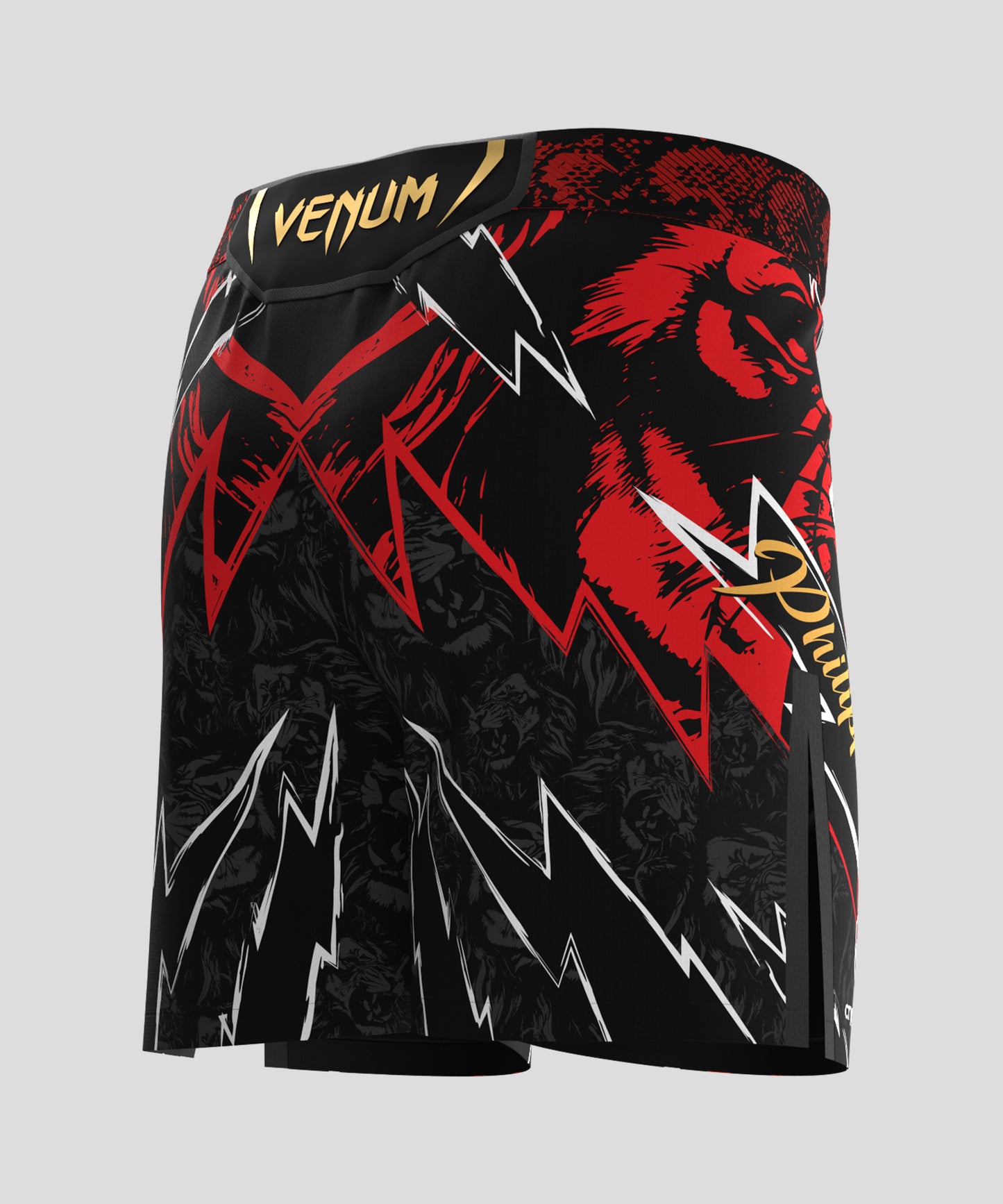 UFC Unrivaled by Venum Jon Jones Herren Short Fit Fight Short - Rot