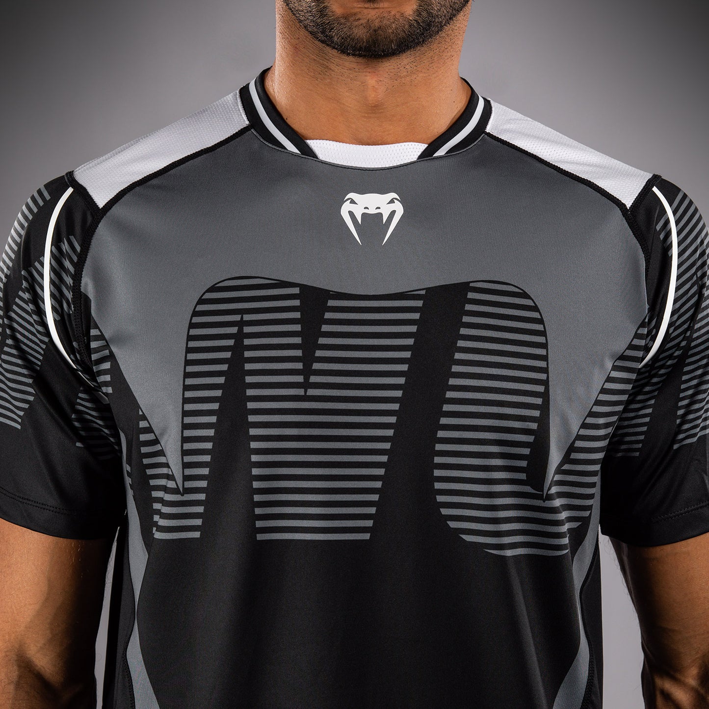 Venum Adrenaline Dry Tech T-Shirt – Schwarz/Silbergrau
