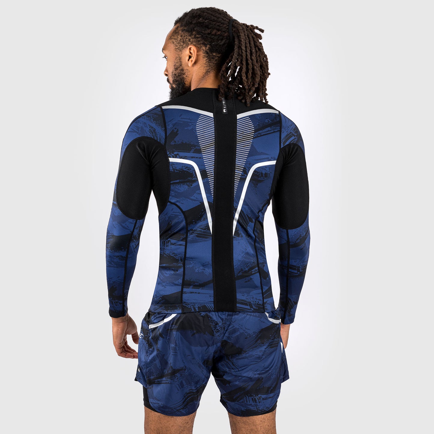 Venum Electron 3.0 Langärmeliger Rashguard - Marineblau