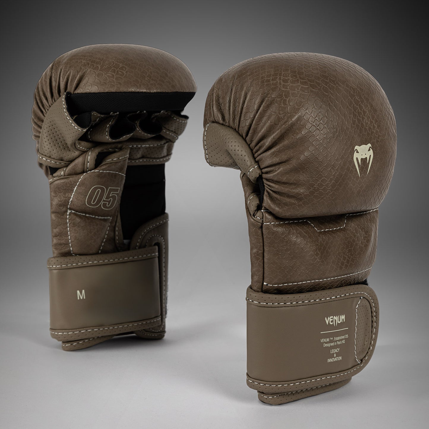 Venum Impact Evo Scales MMA Sparringshandschuhe – Braun