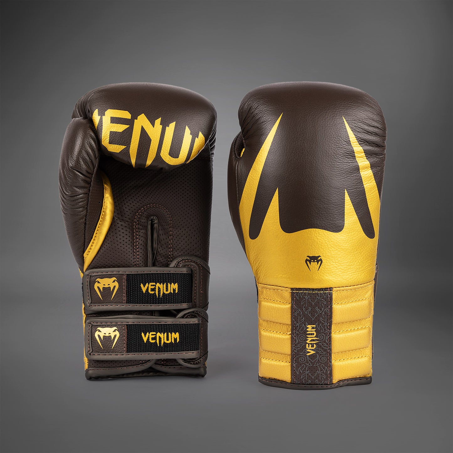 Venum Reverso Boxhandschuhe - Schokolade/Gold