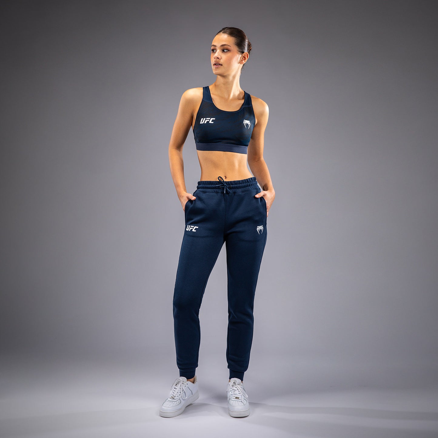 UFC Fusion by Venum Fight Week Damen Baumwollhose - Solid Ozeanisches Blau