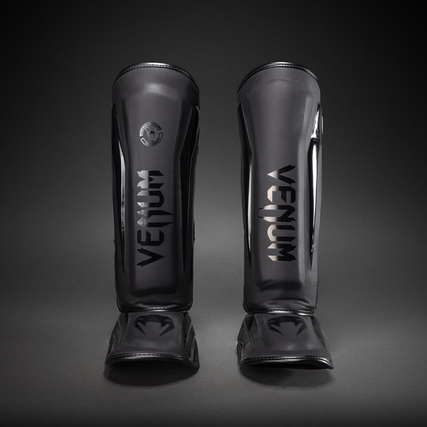 Venum Elite Standup Shin Guards - Matt/Schwarz