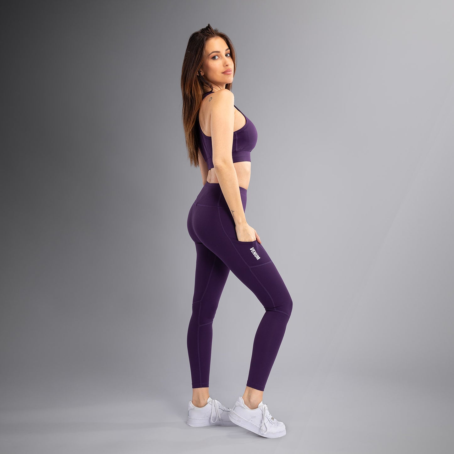 Venum Essential Damen Performance Leggings - Tiefpurpur