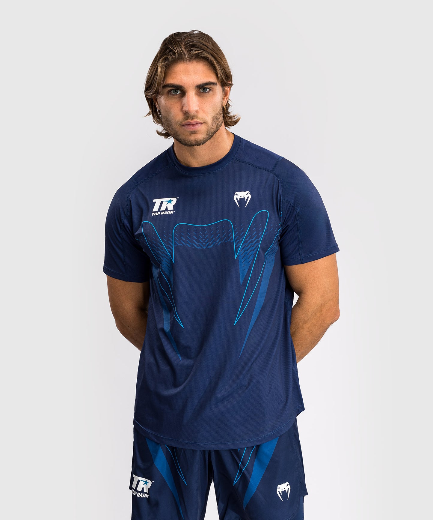 Venum x Top Rank Original Herren Dry Tech Shirt - Navy Blau