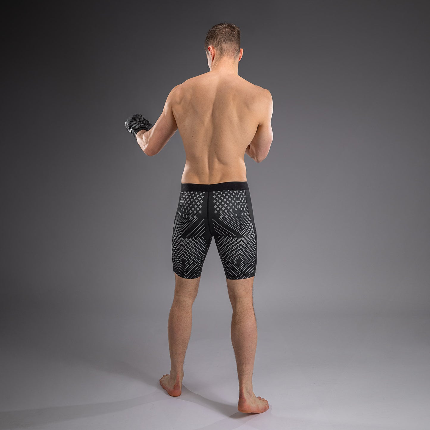 Venum Midnight Fury Kompressionsshort – Schwarz/Grau/Silber