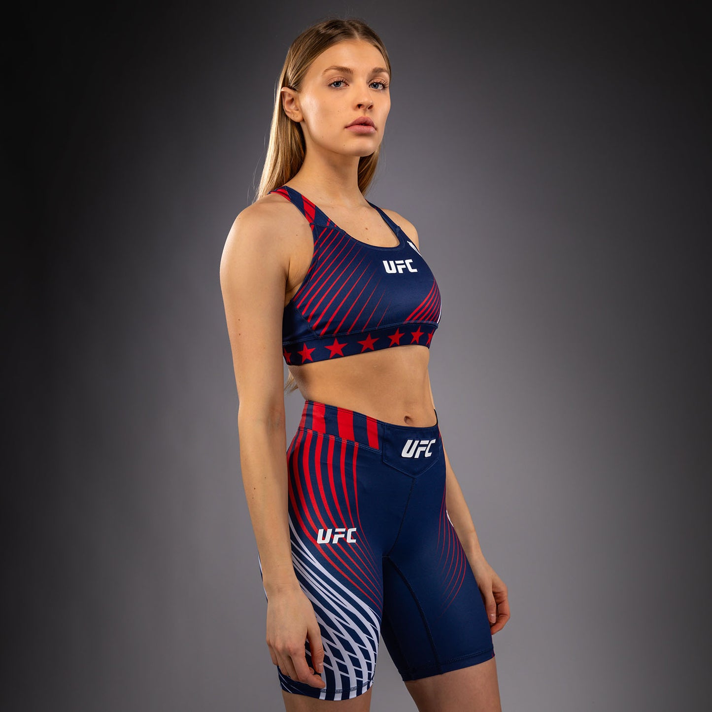 Official UFC Freedom 250 by Venum Authentic Fight Night Sport-BH für Damen - Blau