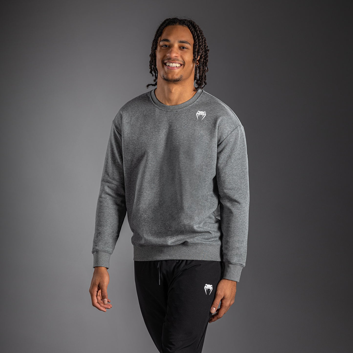 Venum Lineup Fleece Sweatshirt - Grau/Weiß