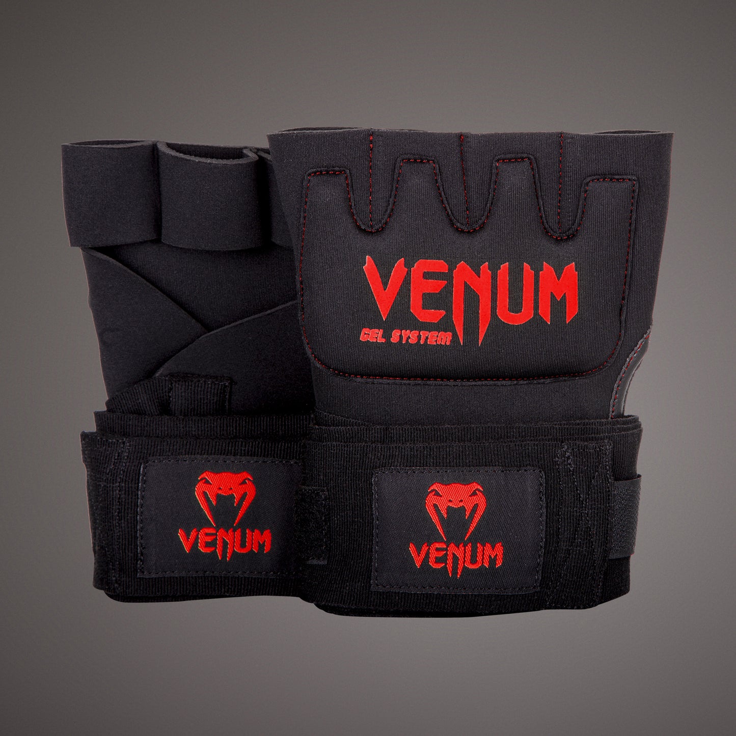 Venum Gel Kontact Handschuh Wraps - Schwarz/Rot