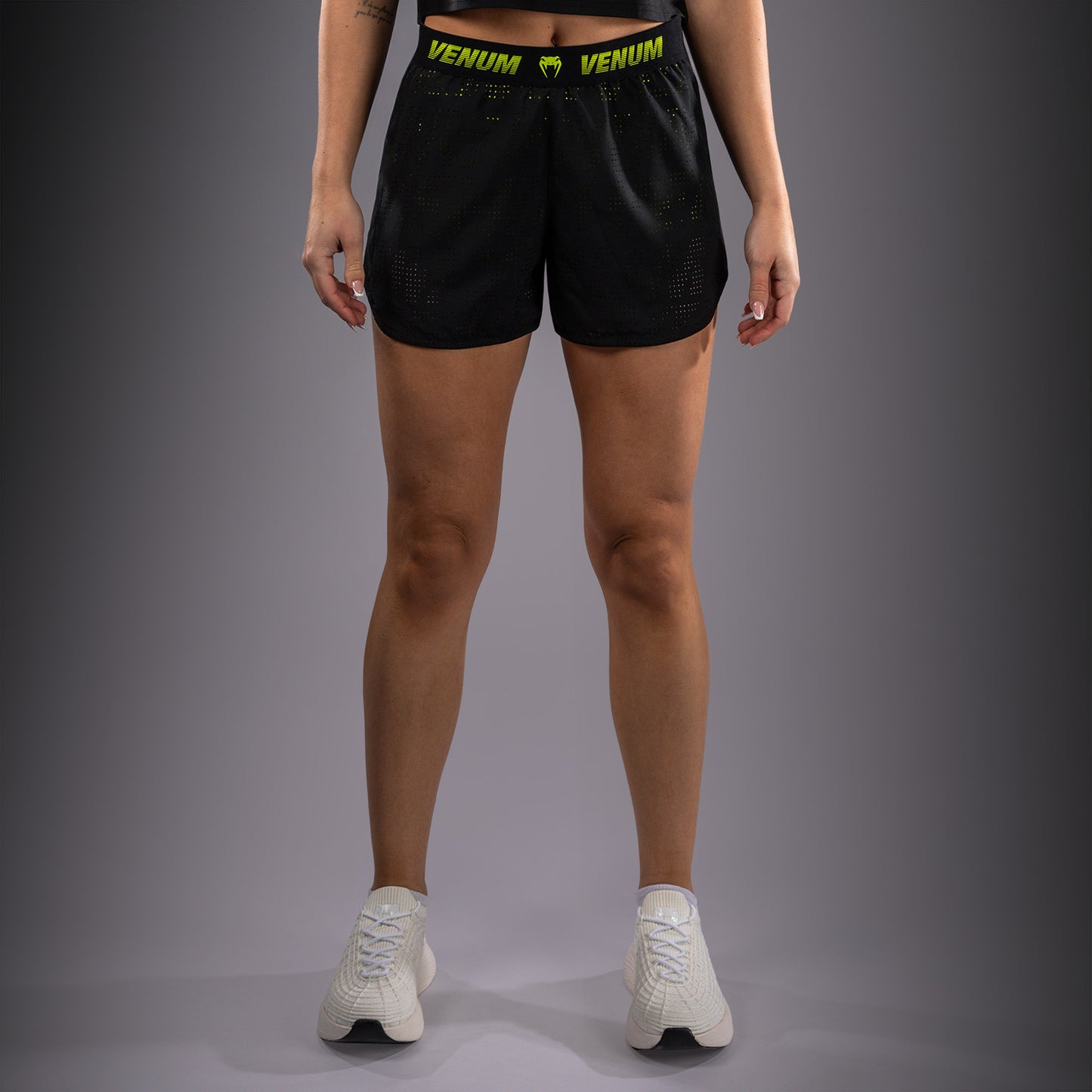 Venum Lazer Trainingsshorts für Damen - Schwarz/Gelb