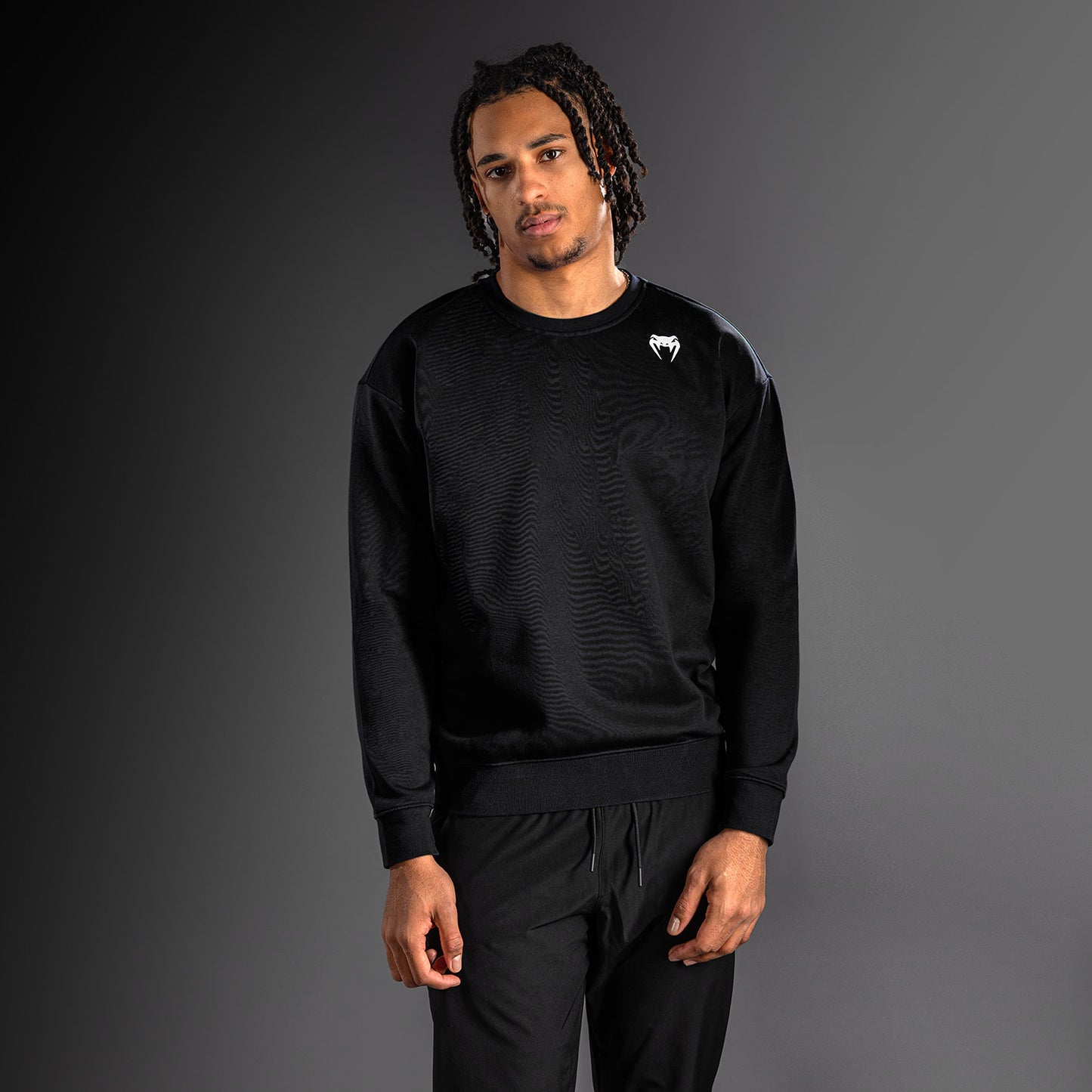 Venum Lineup Fleece Pullover - Schwarz/Weiß