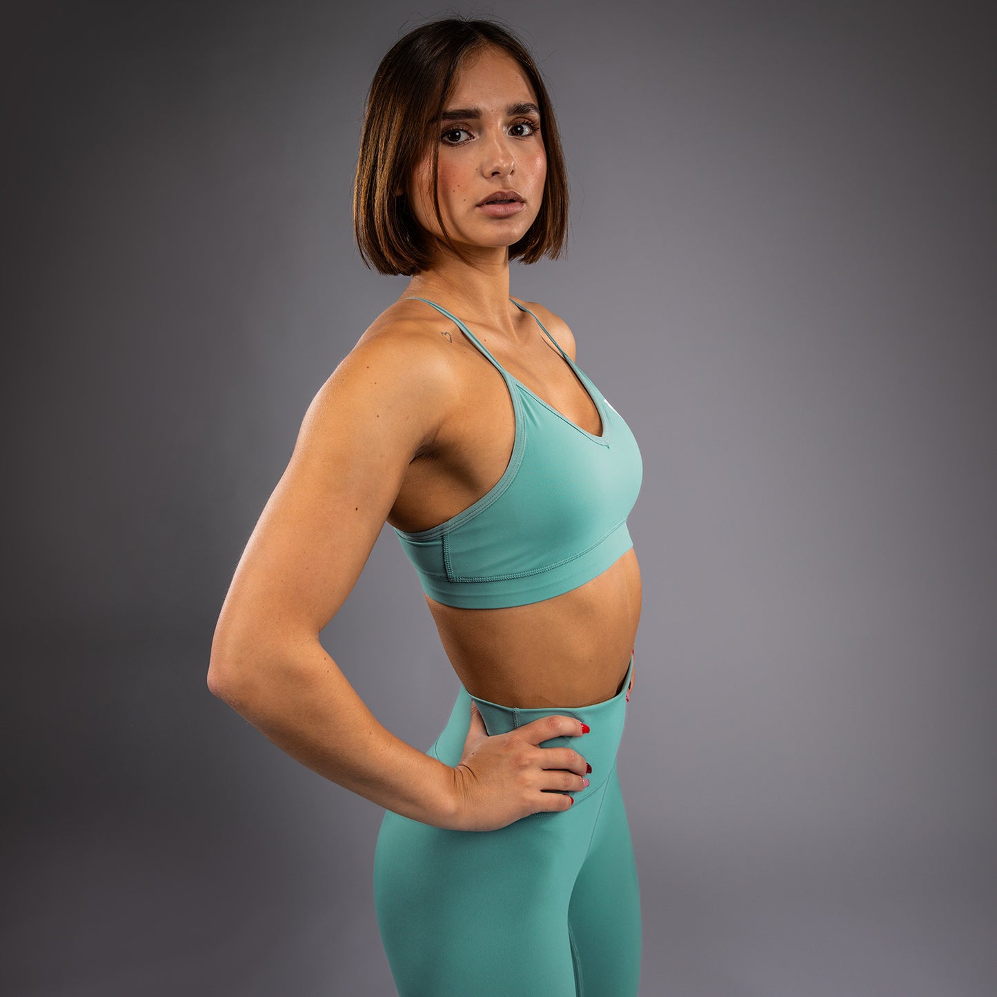Venum Essential Low Impact Damen Sport-Bh - Aqua Grün