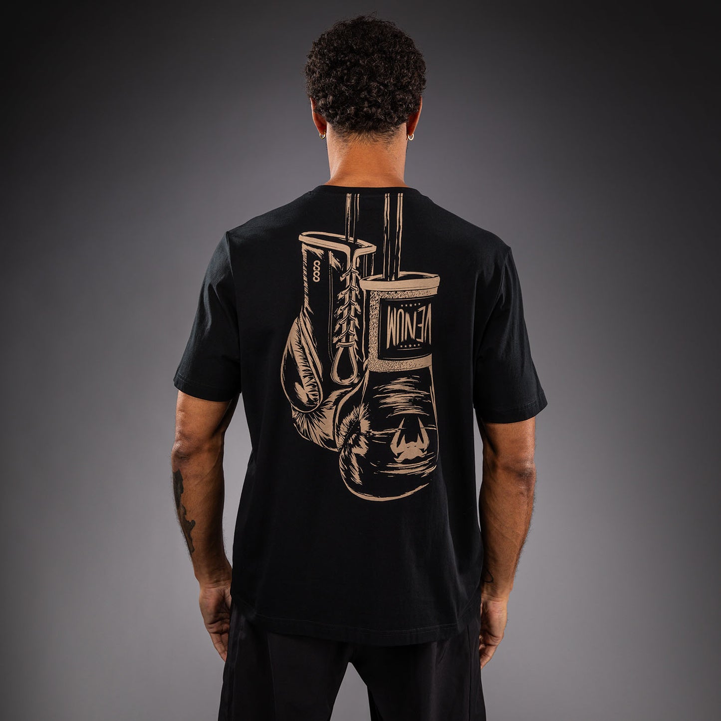 Venum Fight Icon T-Shirt aus Baumwolle - Schwarz