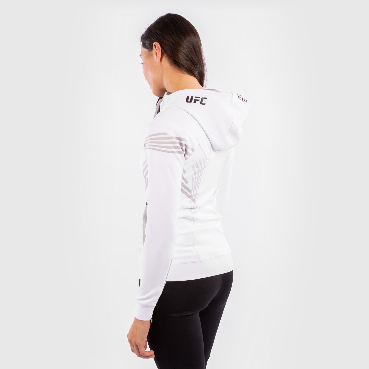 UFC Venum Personalisiert Authentic Fight Night Damen Walkout Hoodie - Weiß
