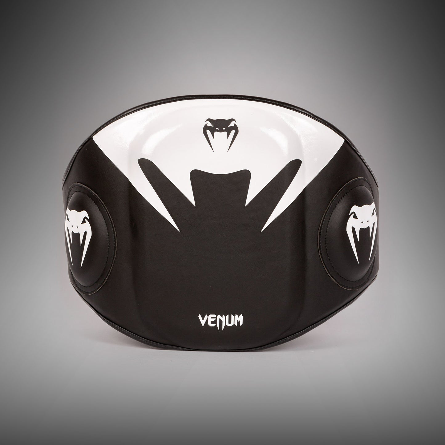 Venum Elite Dicke Coaching-Pads Leder Mini (Paar) – Schwarz/Weiß