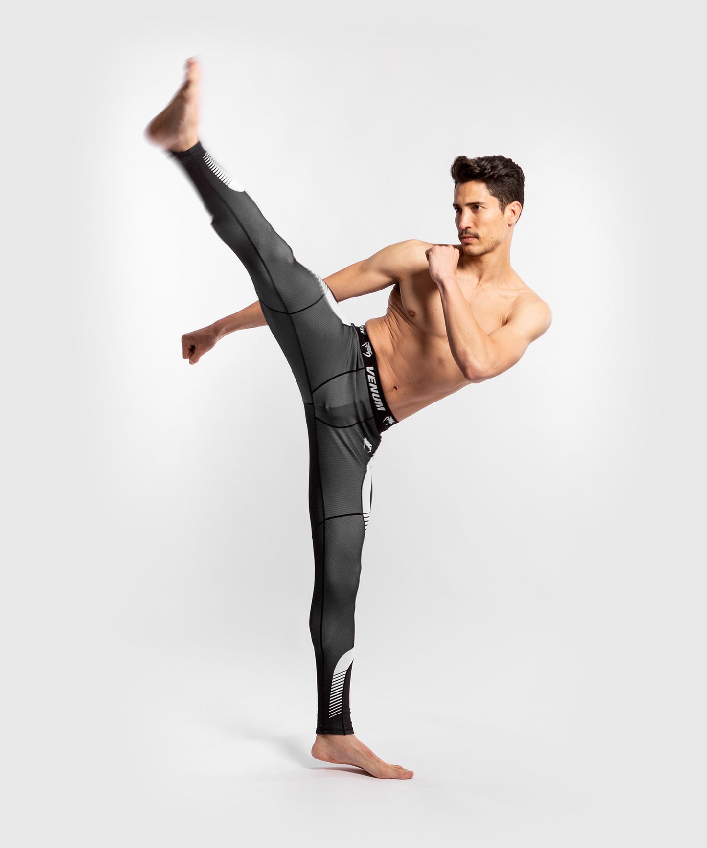 Venum No Gi 3.0 Kompressionshose - Schwarz/Weiß