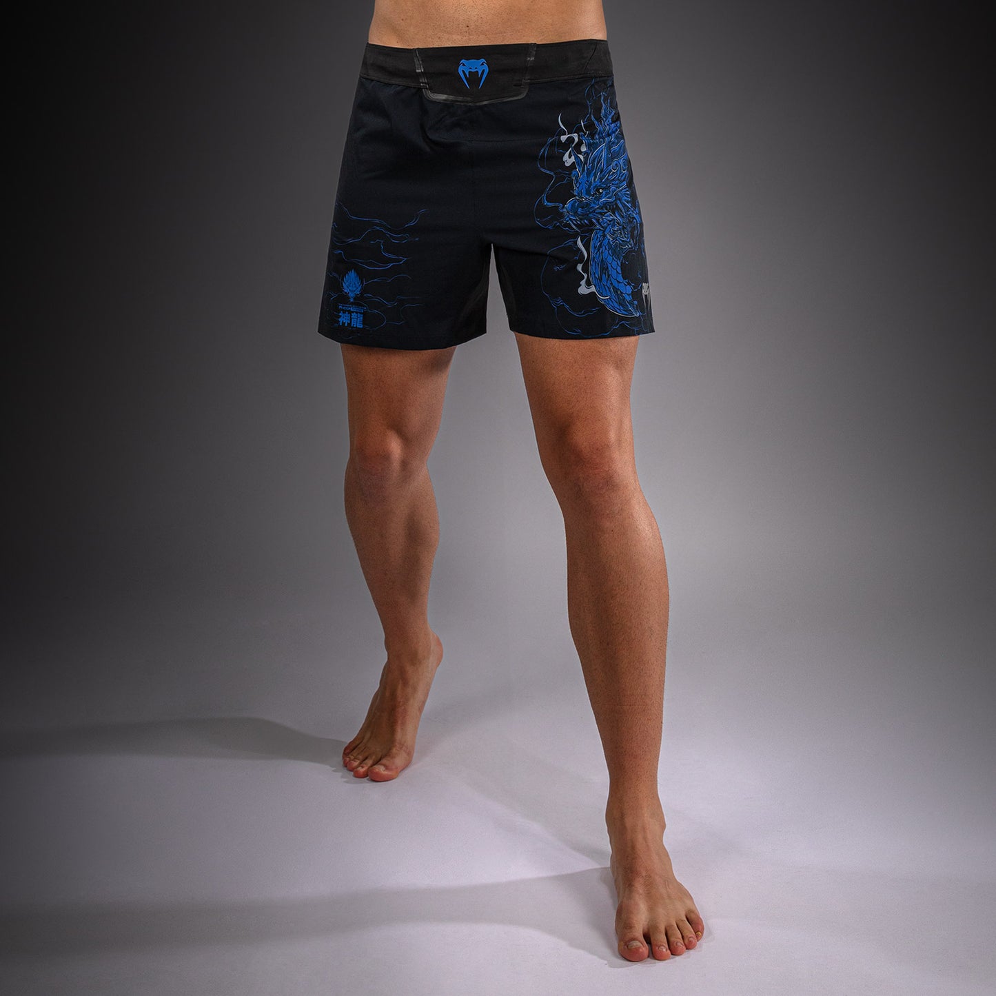 Venum Thunder Dragon Fightshorts – Schwarz/Königsblau