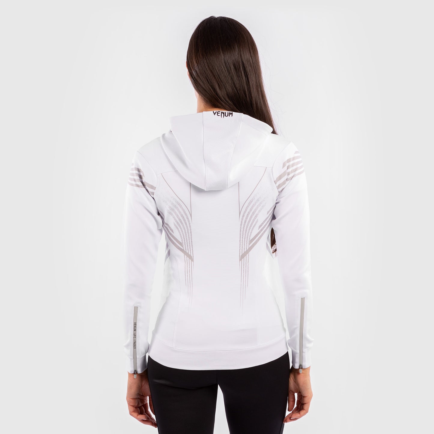 UFC Venum Personalisiert Authentic Fight Night Damen Walkout Hoodie - Weiß