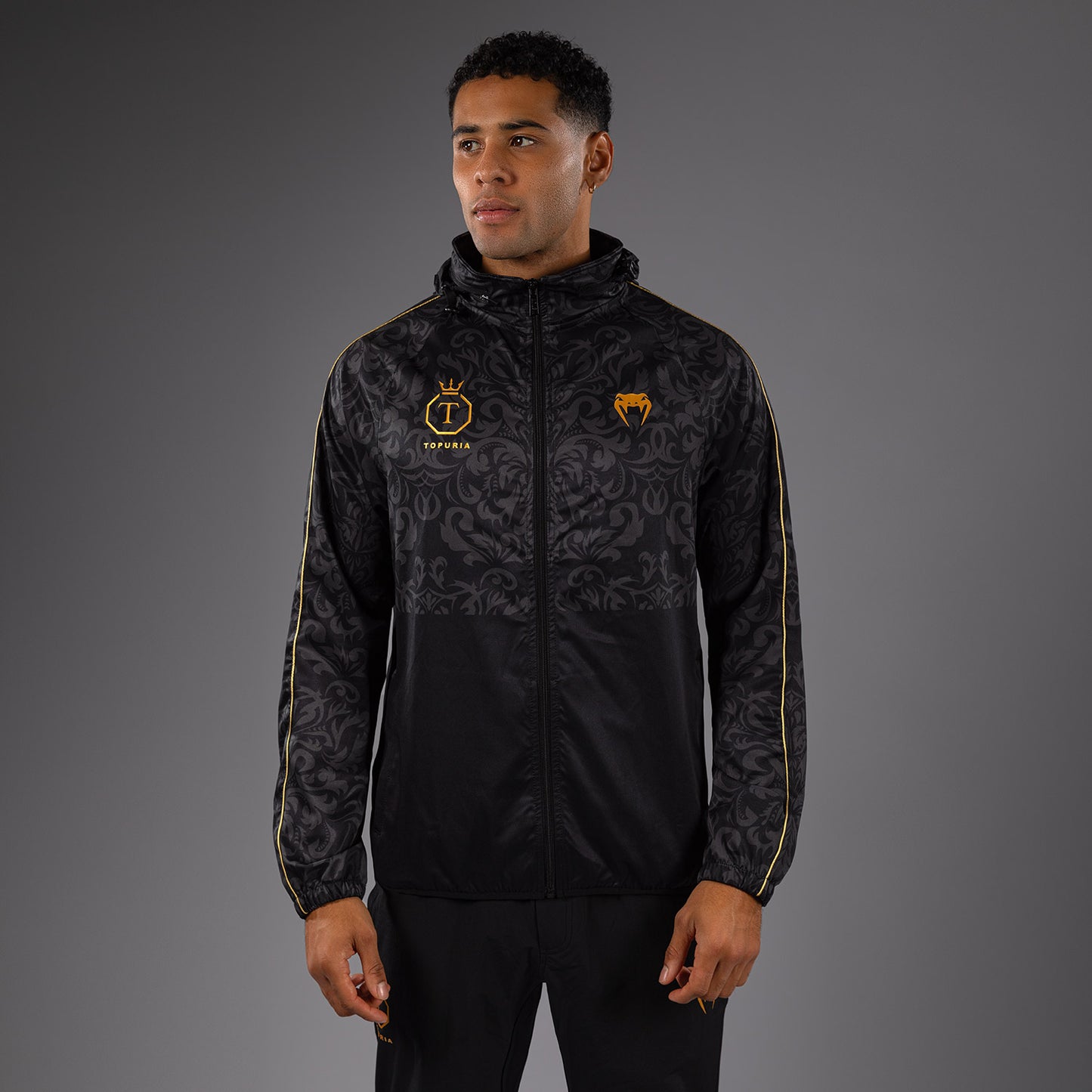 Venum x Topuria Unmatched Edition Track Jacket - Schwarz/Gold