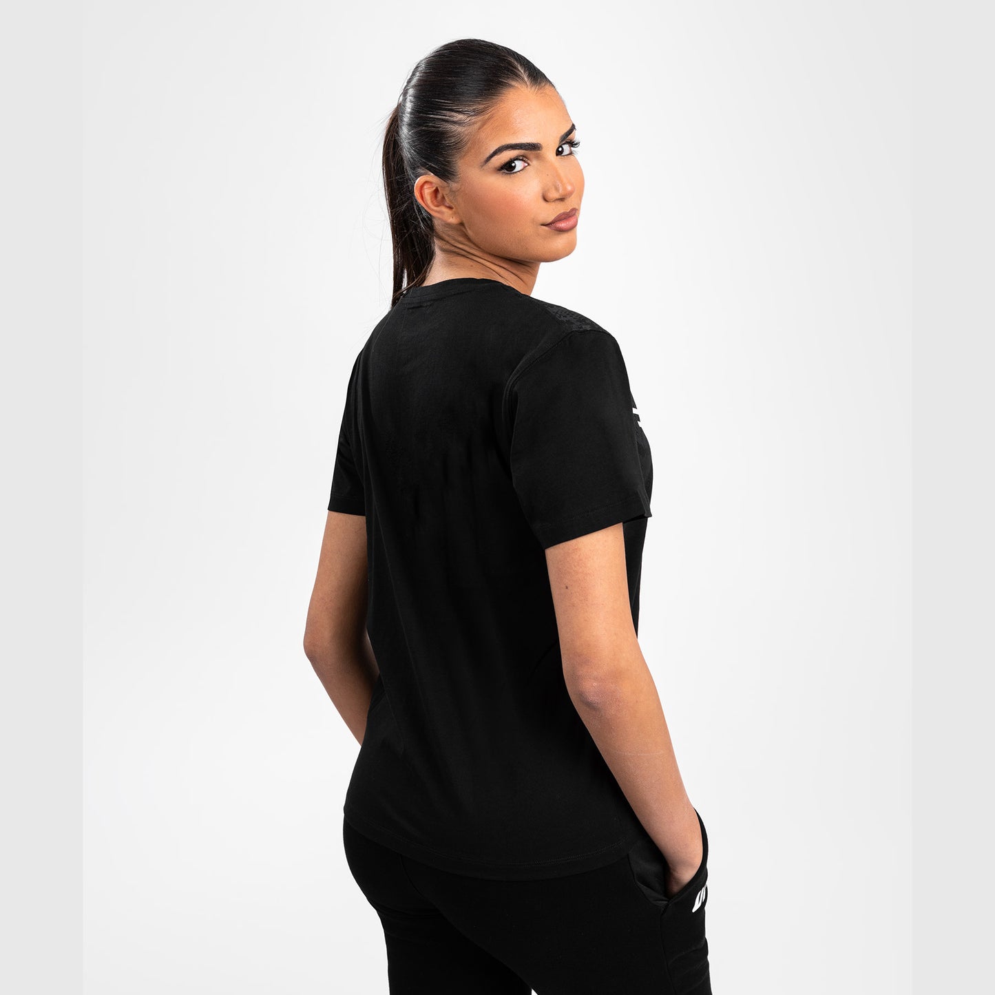 UFC Adrenaline by Venum Replica Kurzärmeliges Damen-T-Shirt - Schwarz