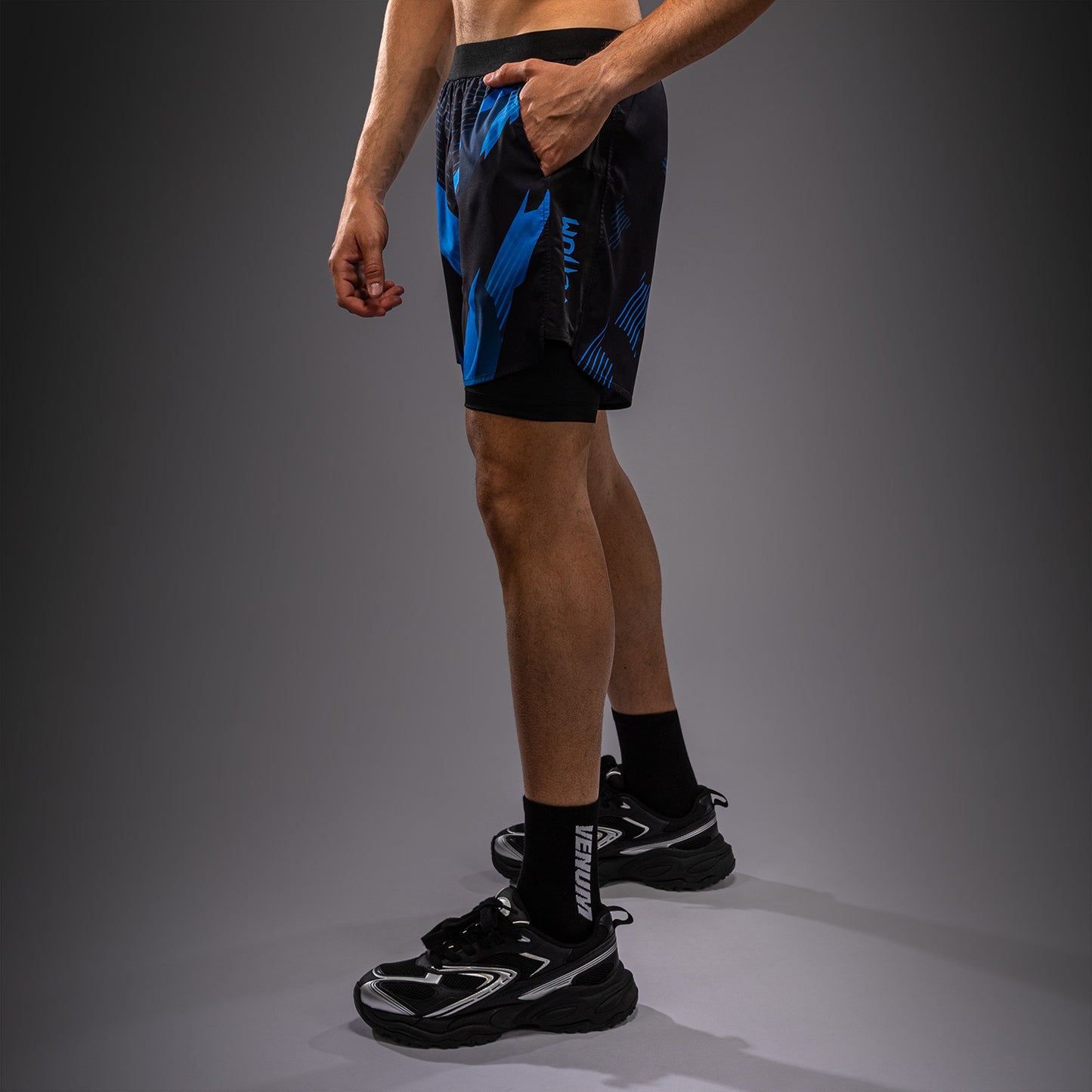 Venum No-Gi 6.0 Trainingsshorts - Schwarz/Blau
