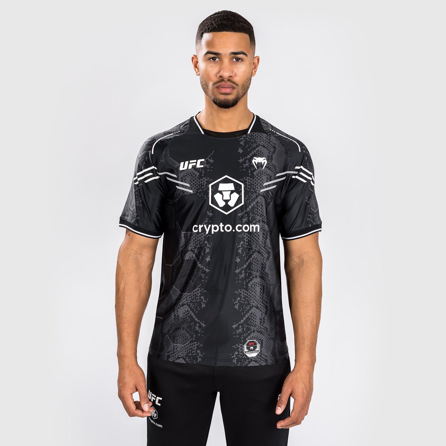 UFC Adrenaline von Venum personalisierte authentic Fight Night Männer Walkout Jersey - schwarz