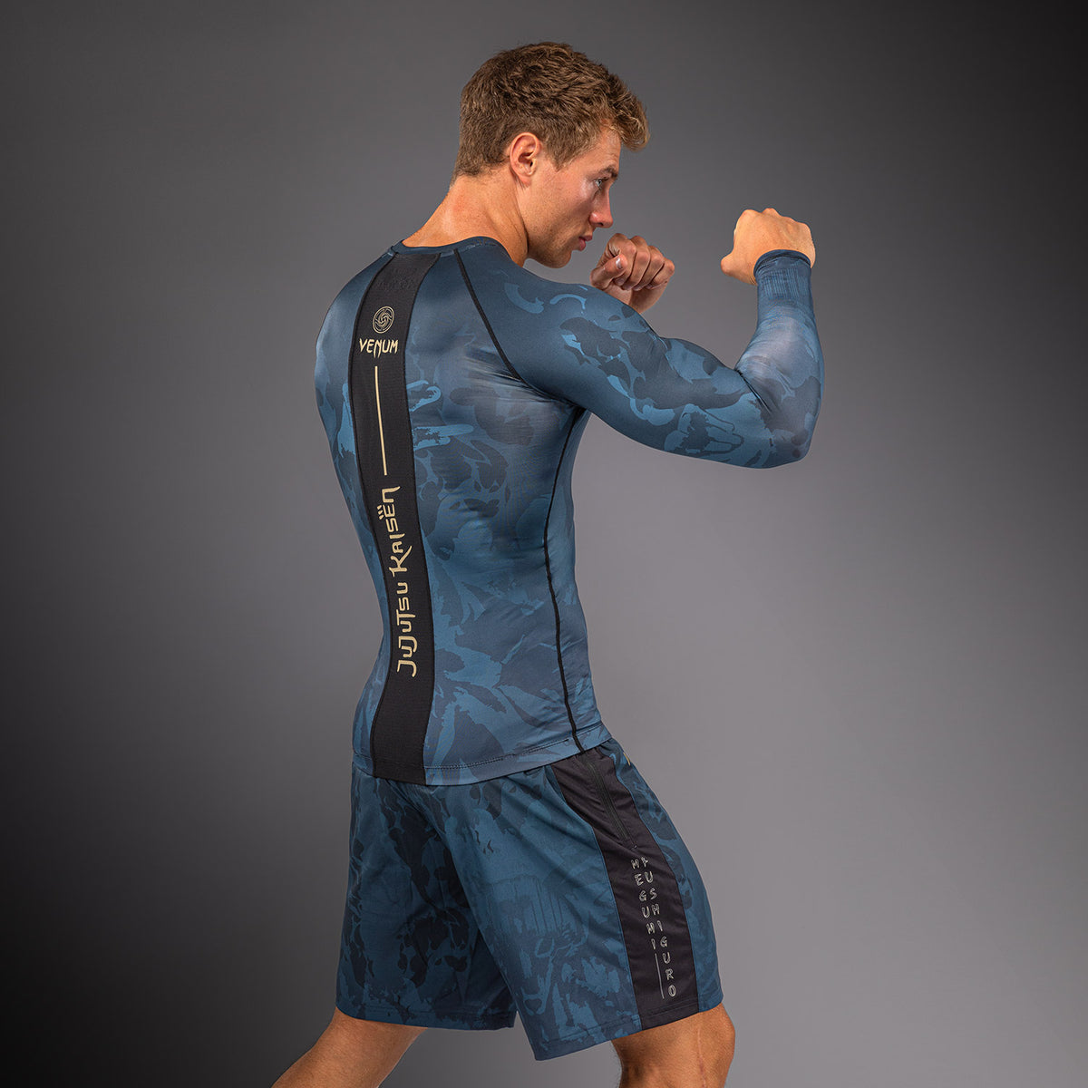Jujutsu Kaisen x Venum Fushiguro Langarm Rashguard – Ozeanblau