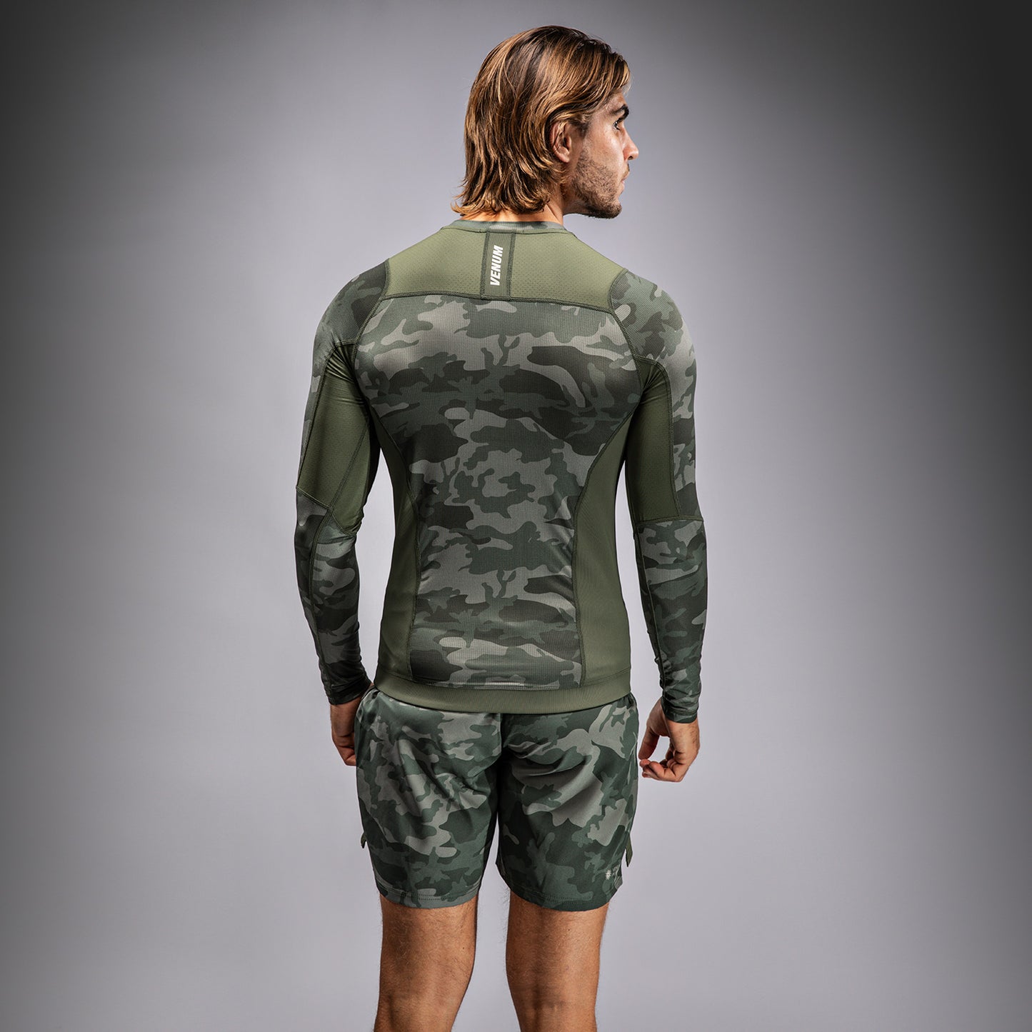 Venum G-Fit Air Herren Langarm Rashguard - Armee Camouflage