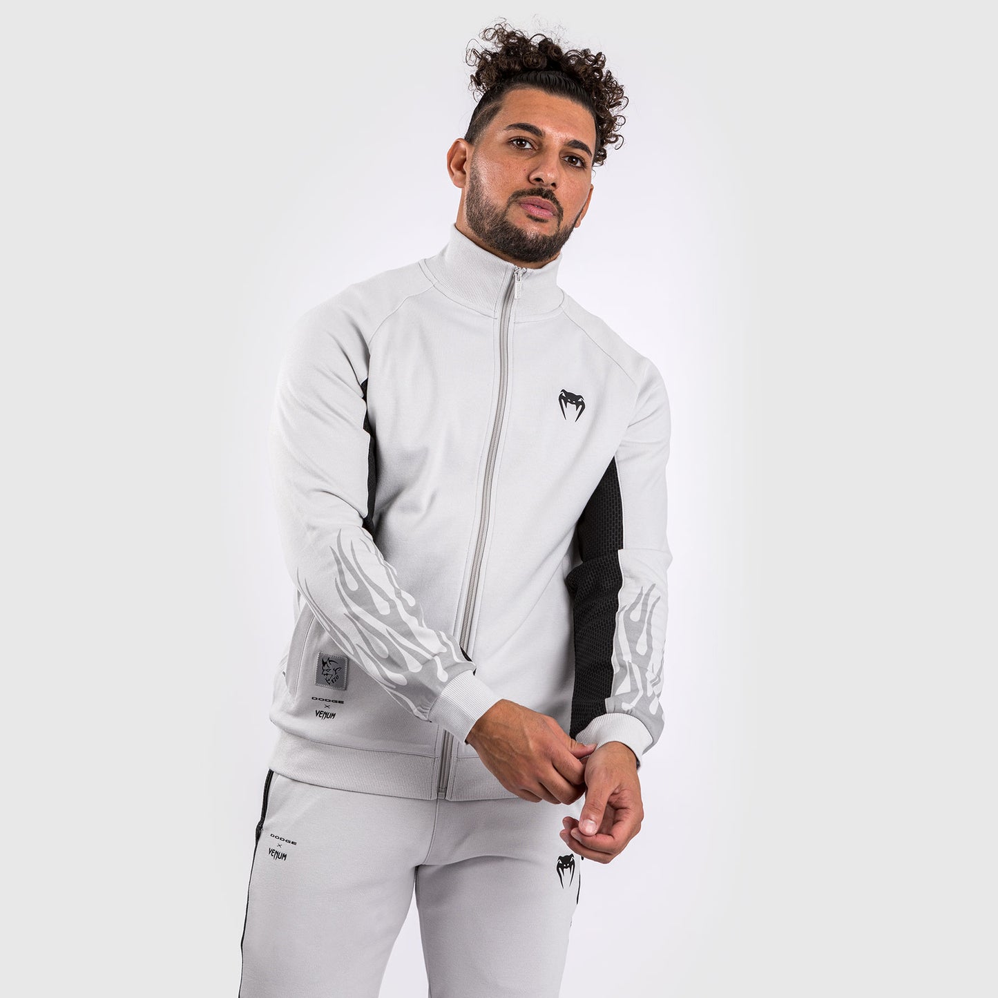 Venum x Dodge Demon 170 Herren-Jacke mit durchgehendem Reißverschluss - Grau