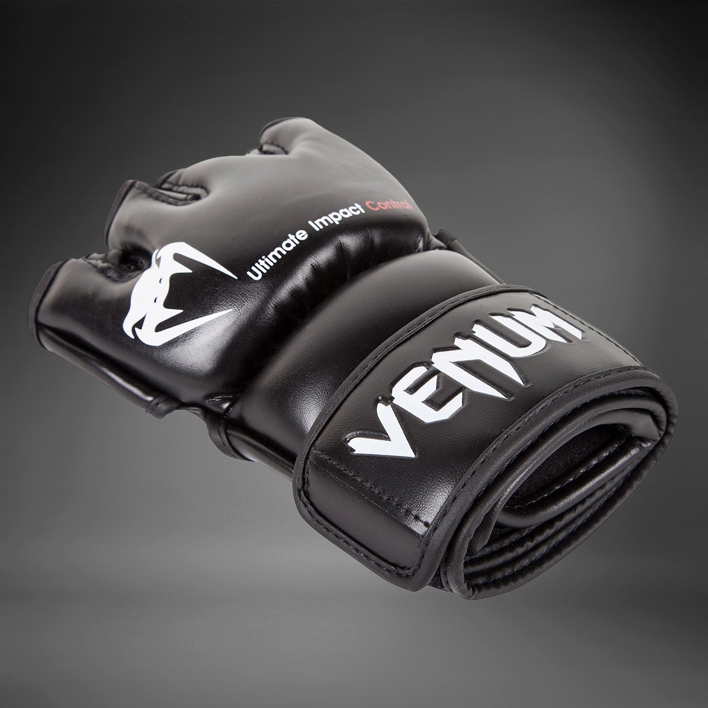 Venum Impact MMA Handschuhe - Skintex-Leder - Schwarz